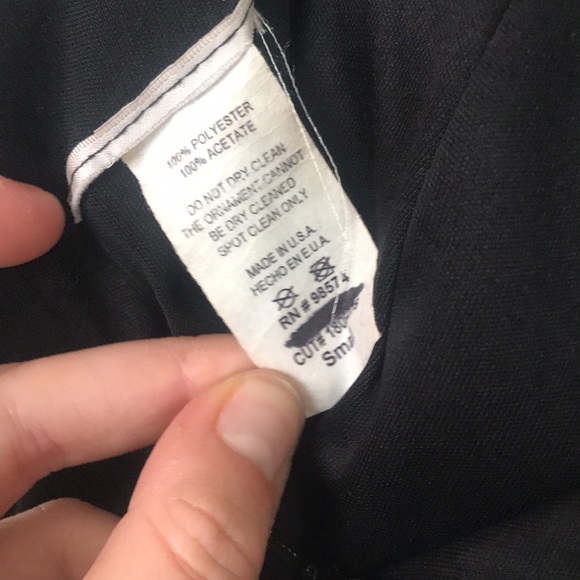 Black Sheath Dress with Rhinestone Belt - Picture 8 of 9